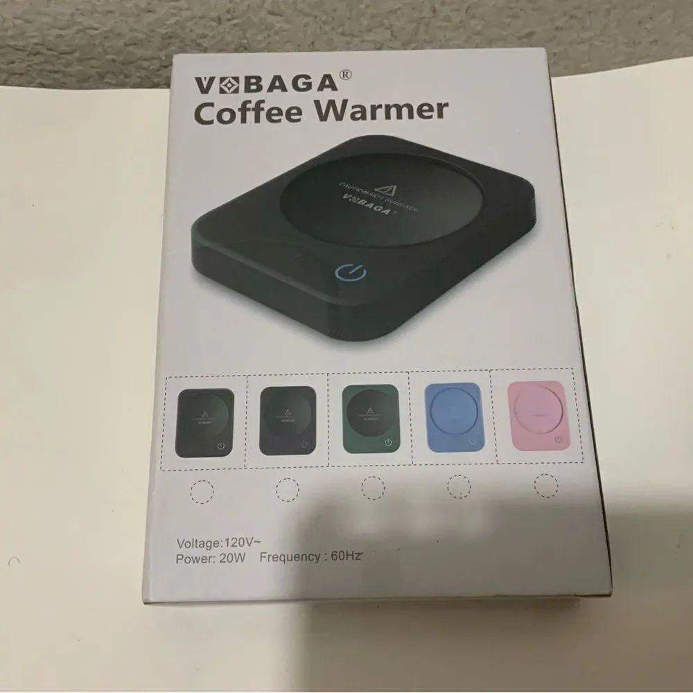 Vobago coffe Warmer Safely Releases Scents without a Flame-Candle Plate. NEW G3